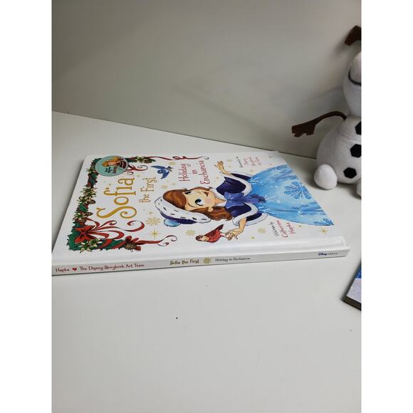 Disney Lot of 2 Christmas (Sofia & Frozen) Children's Story Books w/ Mini Plush - Picture 5 of 7